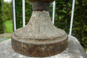 Cast iron garden urn, France, late 18th century