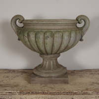 A pair of Pulham stoneware garden urns