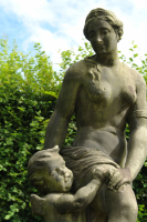Tuinbeeld van Venus en Cupido
