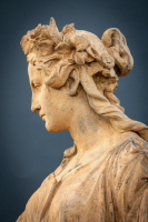 A mid 19th century terracotta statue of Flora